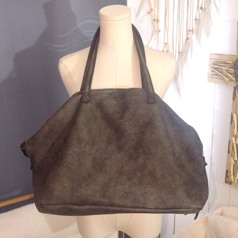 Free People Gray Tote Bag